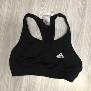 Black adidas sports bra